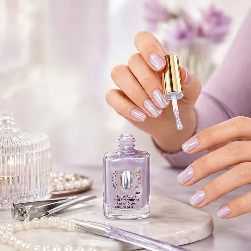 ⏰Lilac Glossy Mirror Nail Strengthener
