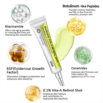 🔥Final 3 Hours: 70%OFF🔥 QIAWI™ Botulinum & Vita-A Retinol Shot Wrinkle-Lift Tightening cream✨